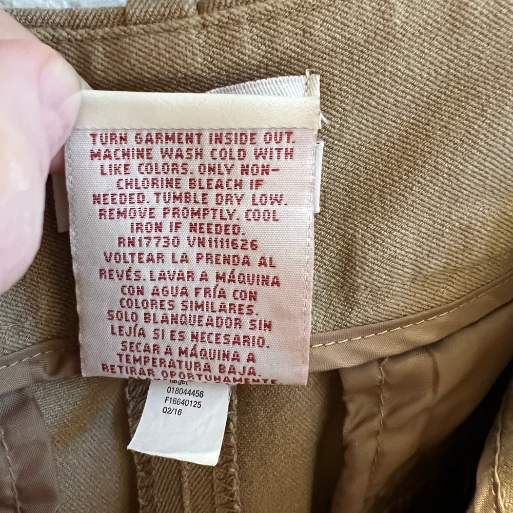 Merona Tan Slim Ankle Length Pants - Picture 6 of 12